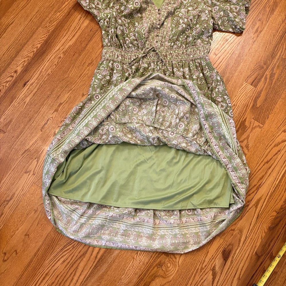 Léa Green Floral Print Cotton Tiered Maxi Dress, NWT - Picture 9 of 9